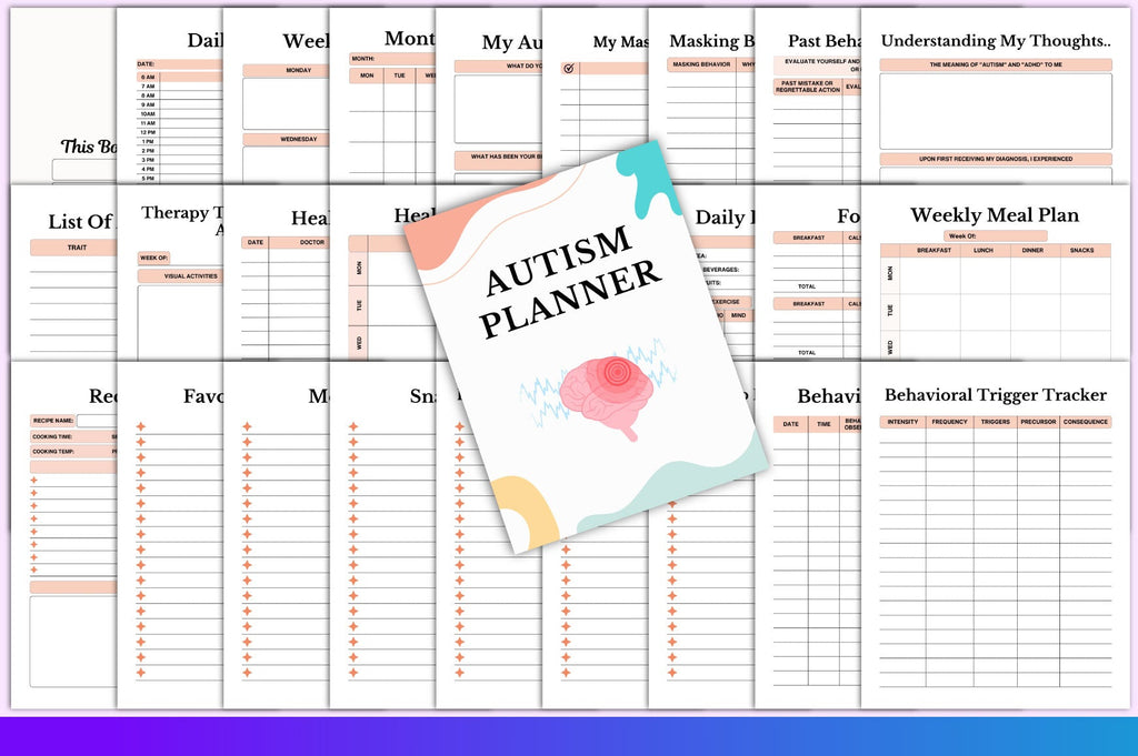 Autism Planner Worksheets