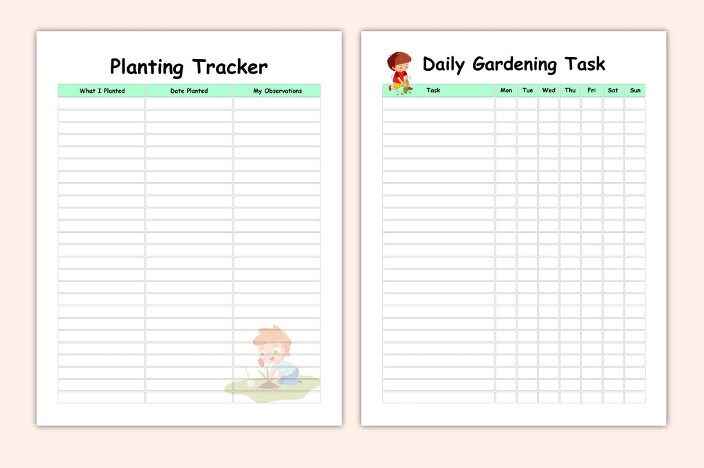 Kids Garden Planning Journal