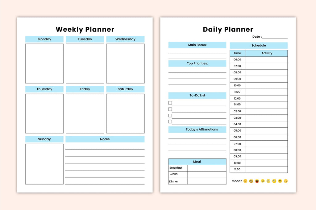 Daily & Weekly Goal Journal