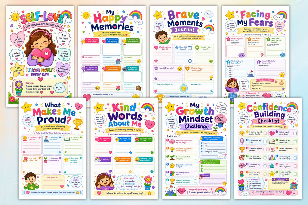 Kids Confidence And Self Worth Workbook