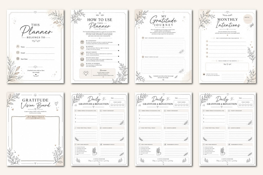 Gratitude And Reflection Planner
