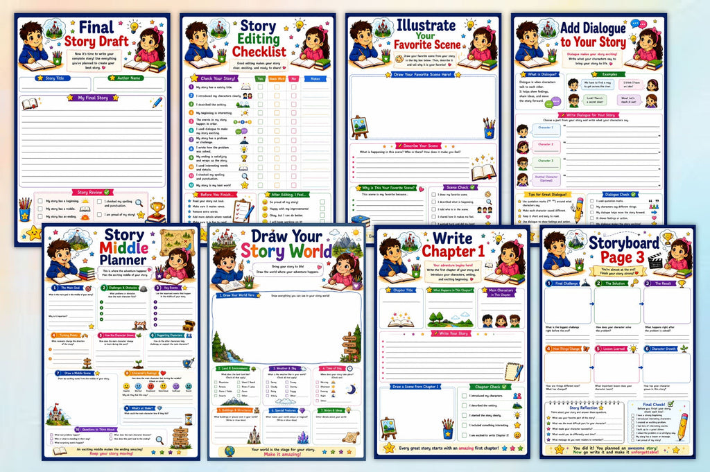 Write Your Own Storybook For Kids Workbook