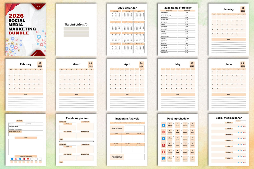 Social Media Marketing Planner