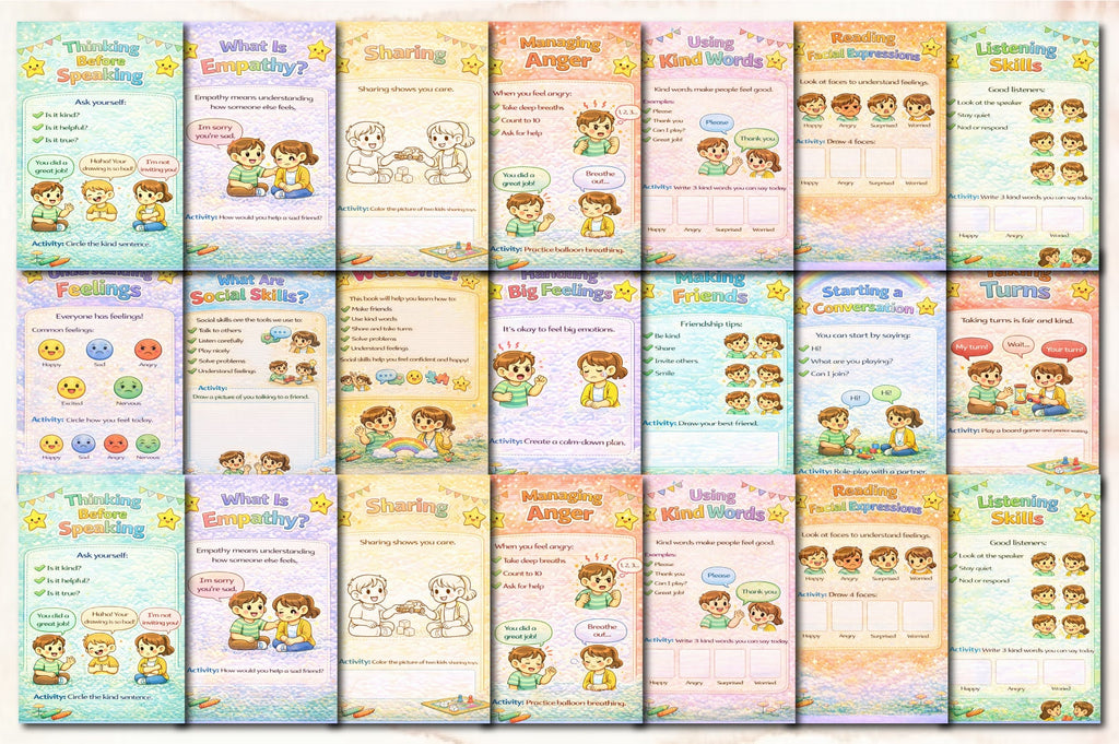 Social Skills Builder for Kids Planner