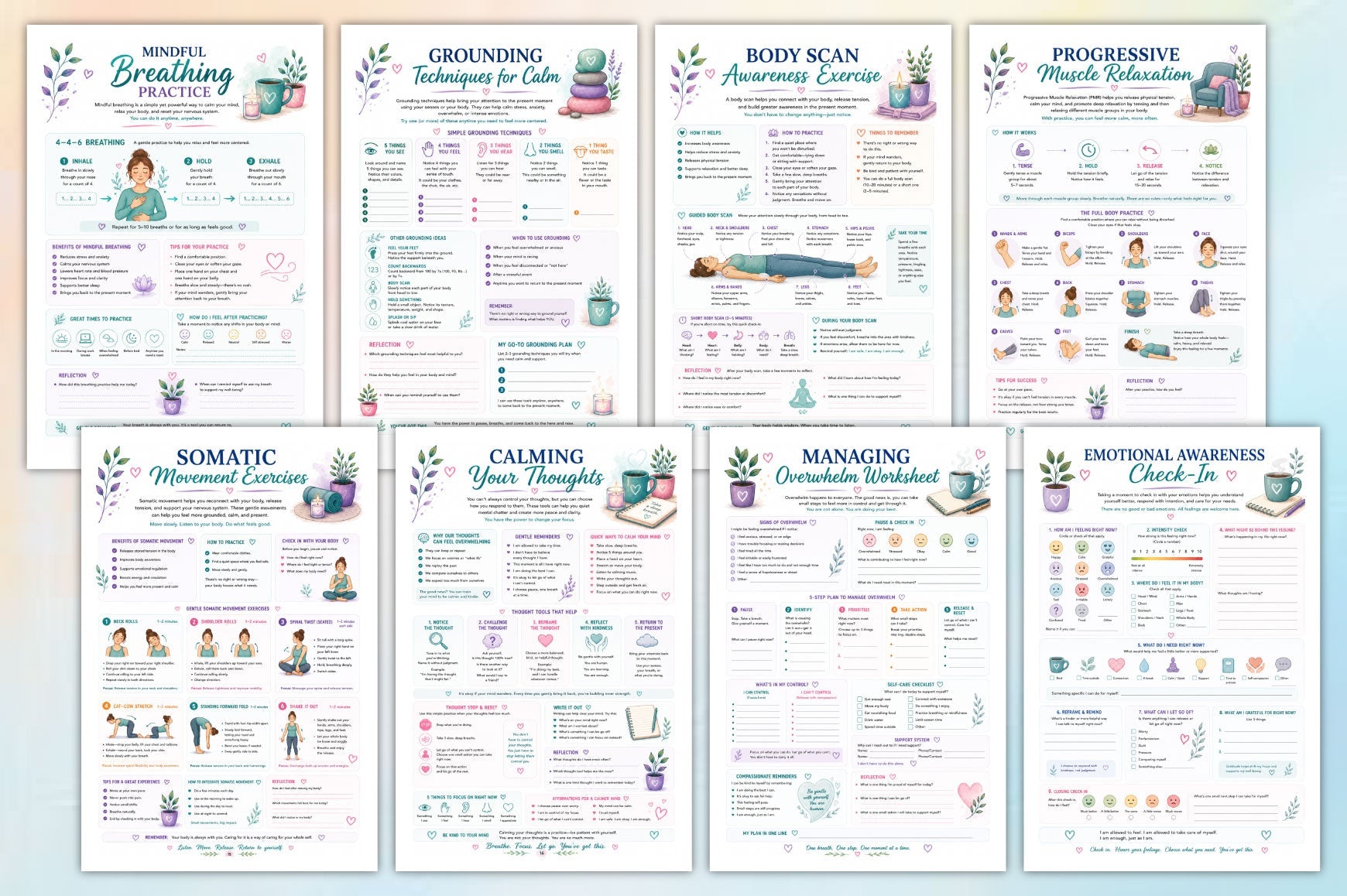 Nervous System Reset For Stress Relief Workbook