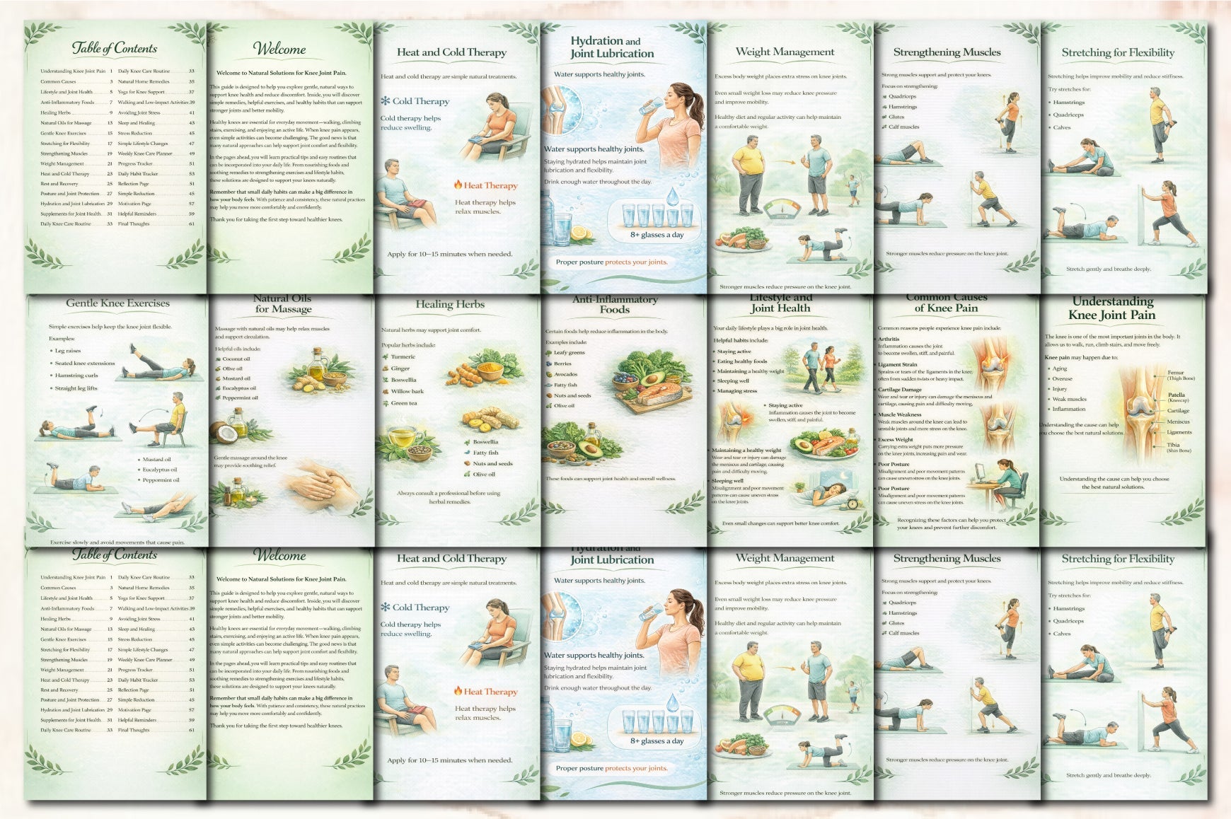 Natural Solutions for Knee Joint Pain Planner