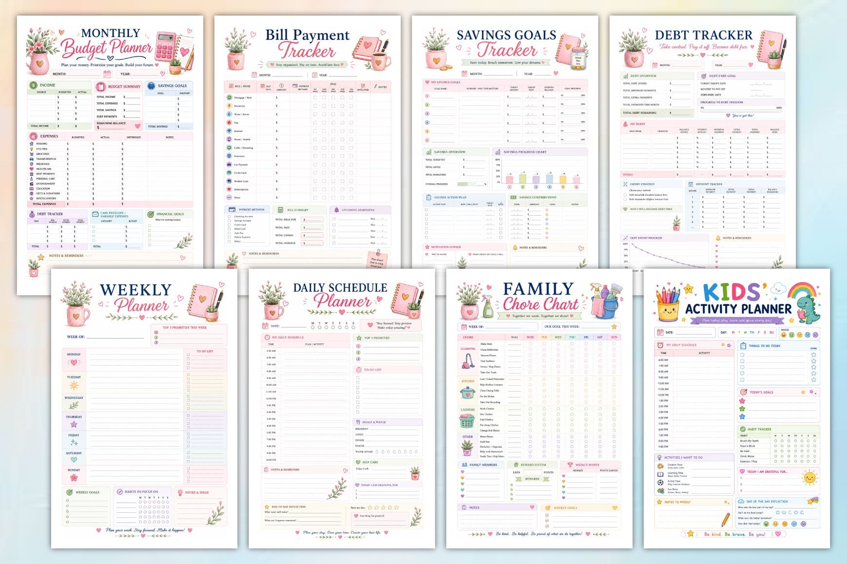 Mom Family Command Center Planner