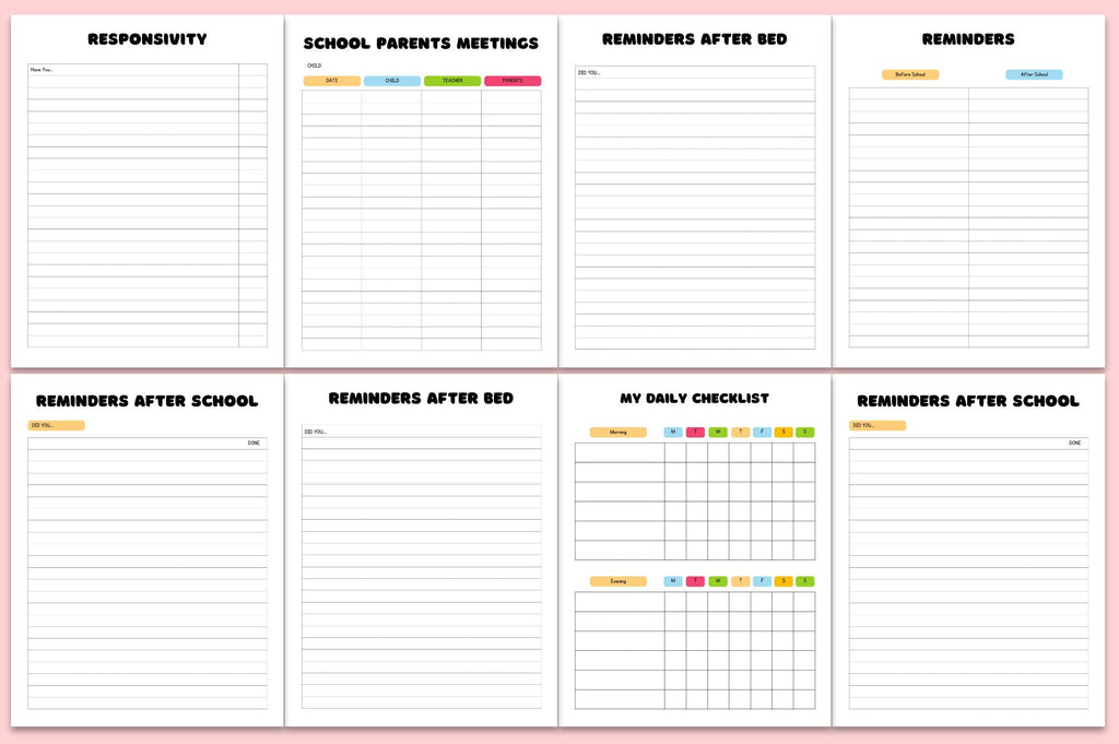 Back to School Planner