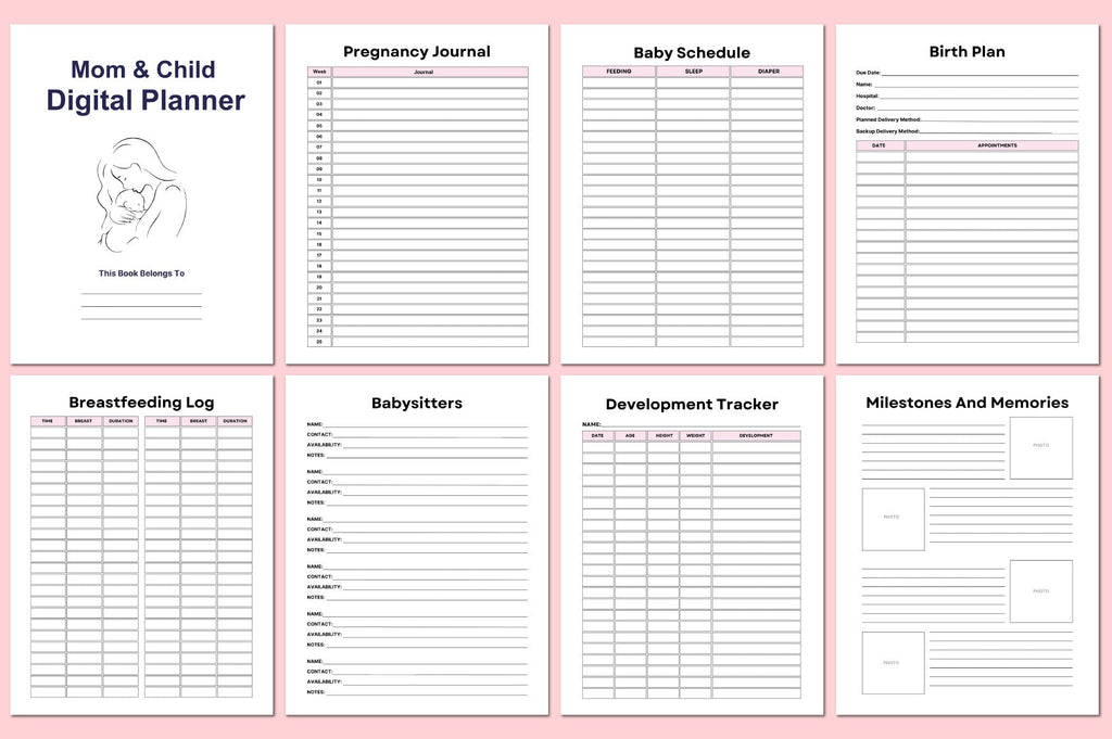 Mom Child Planner