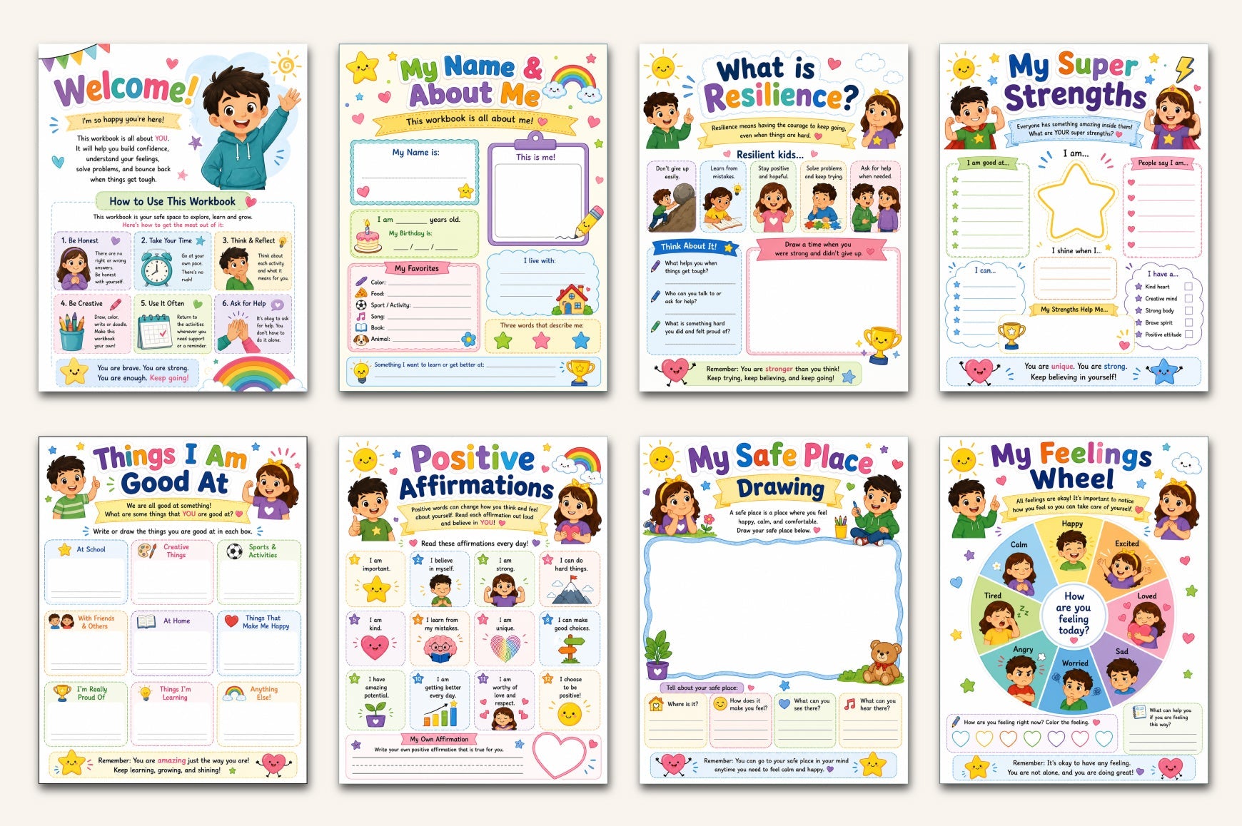 Resilience For Kids Workbook