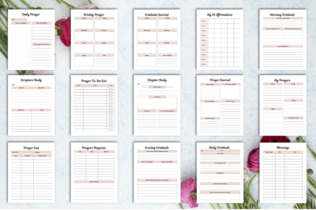 Prayer Journal for Reflection and Growth