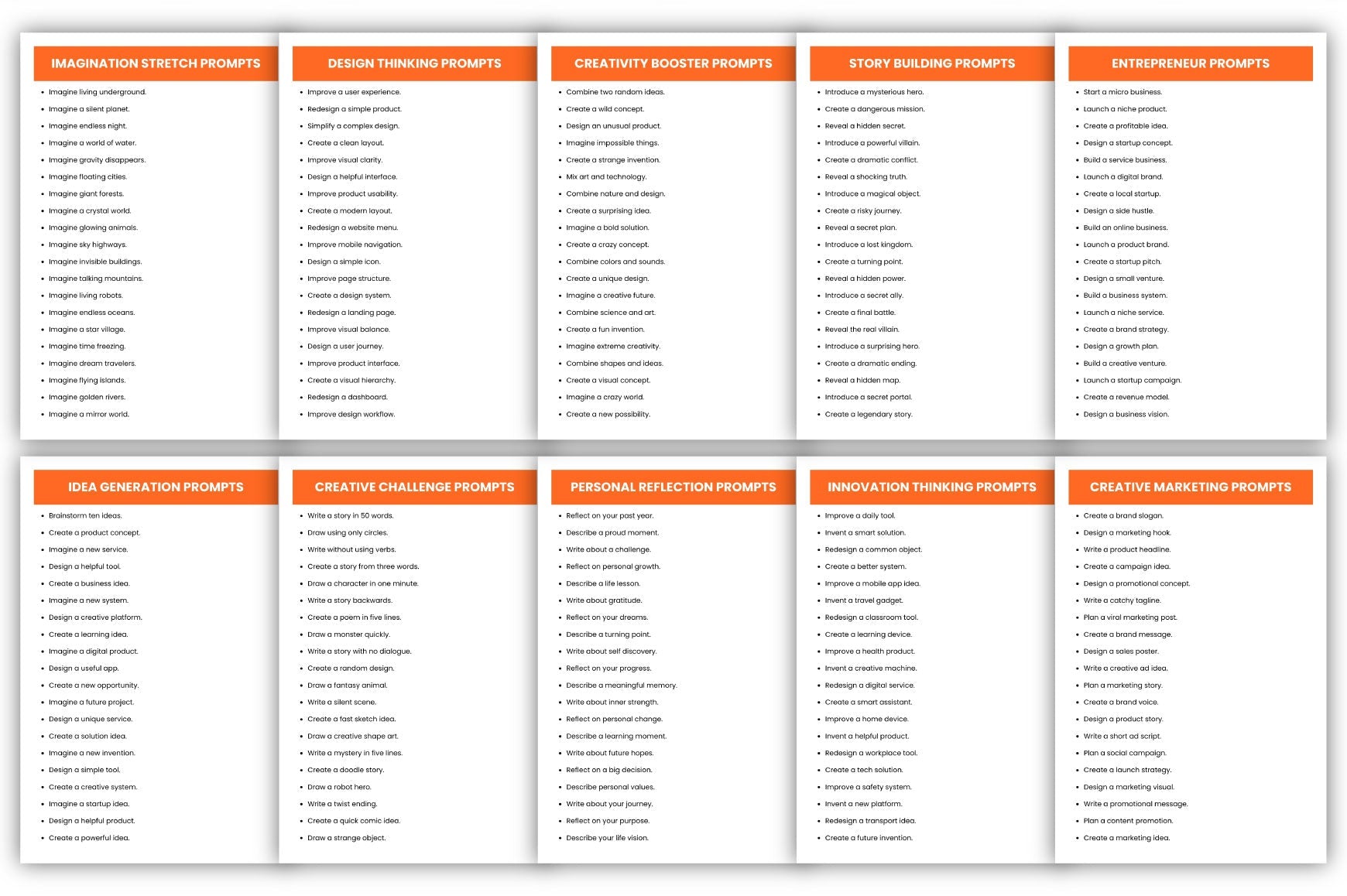 Brilliant Ideas Prompts