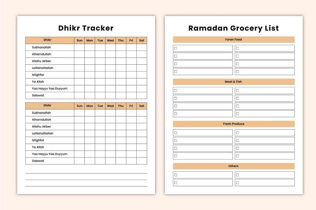 Ramadan Worship Planner Guide