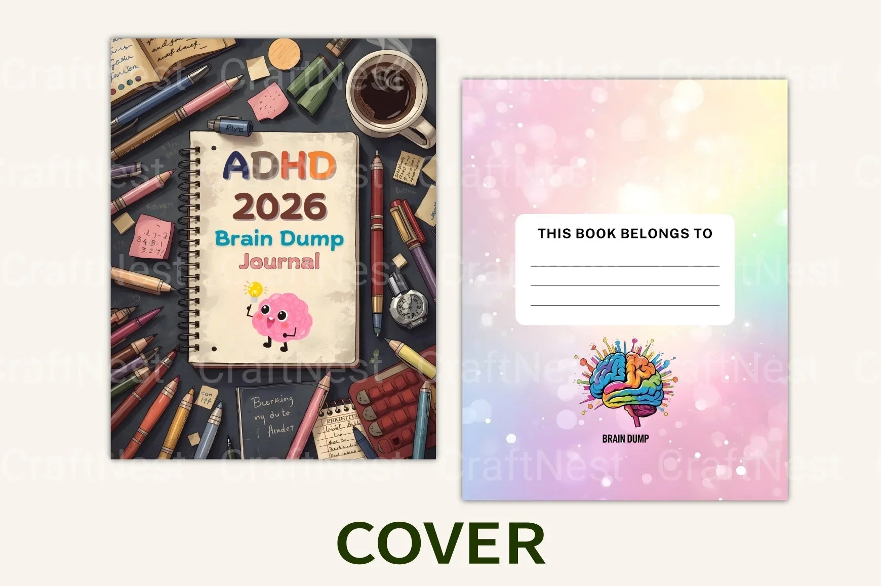 ADHD Printable Planner effective brain dump strategy worksheets