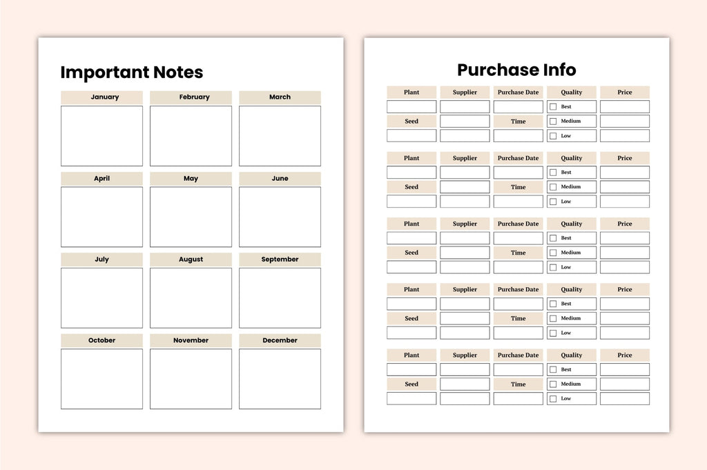 Seed Plant Growth Planner Guide