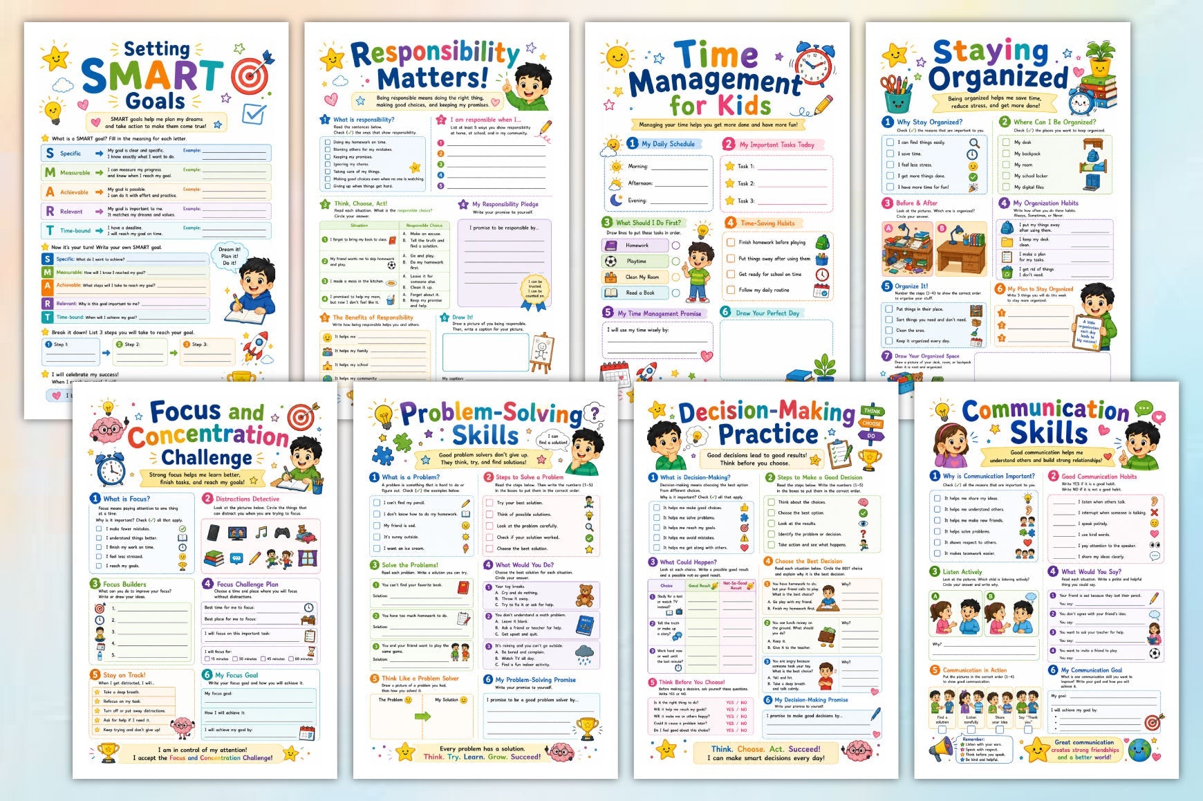 Success Skills For Kids Workbook