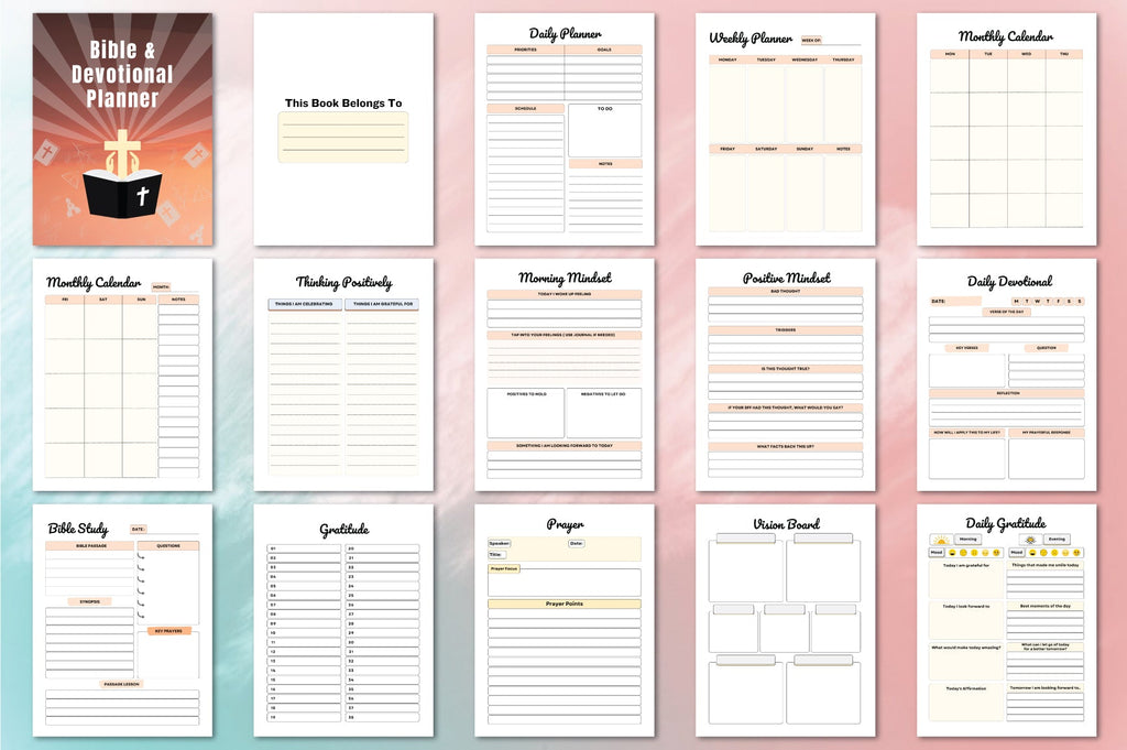 Bible Devotional Planner