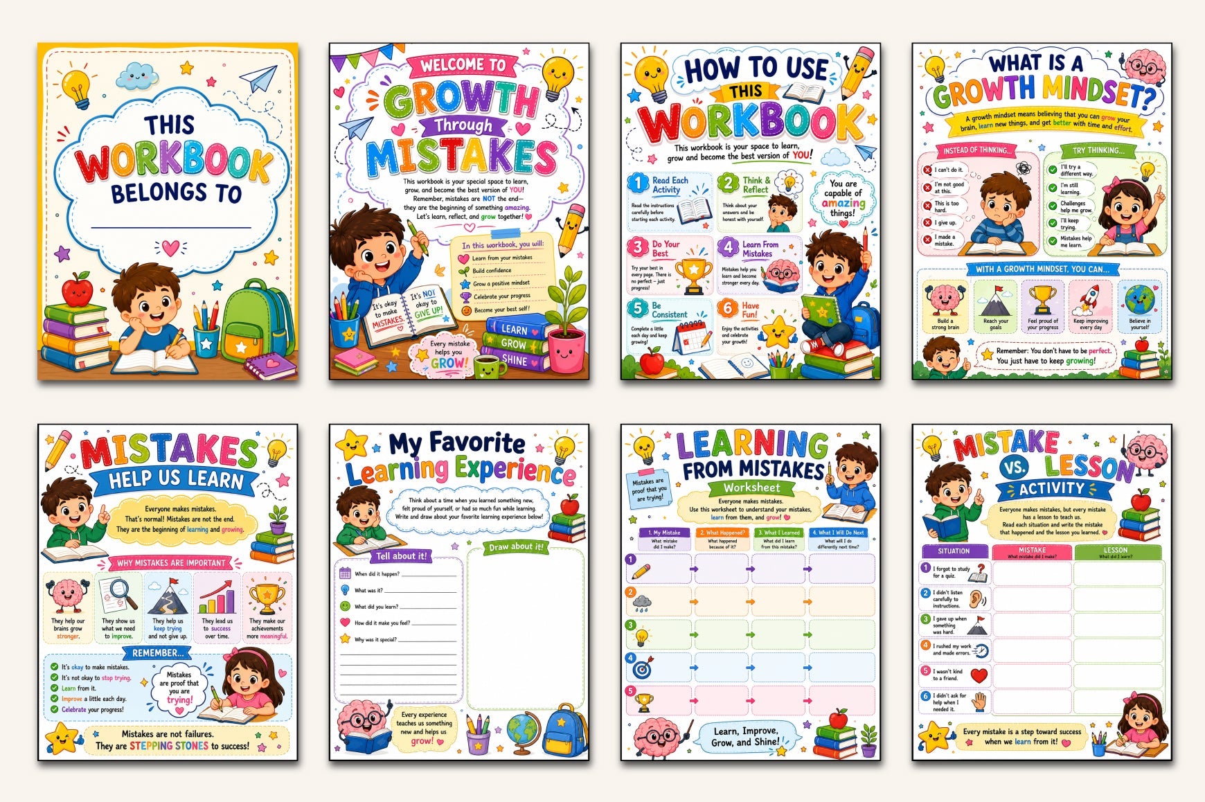 Growth Through Mistakes Workbook
