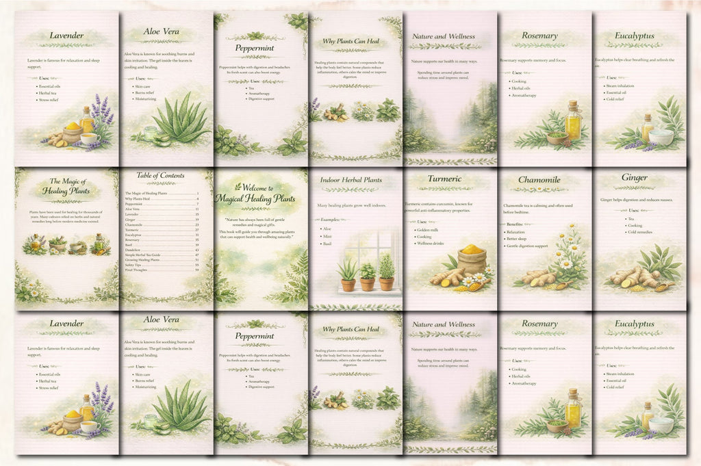 Magical Healing Plants Planner