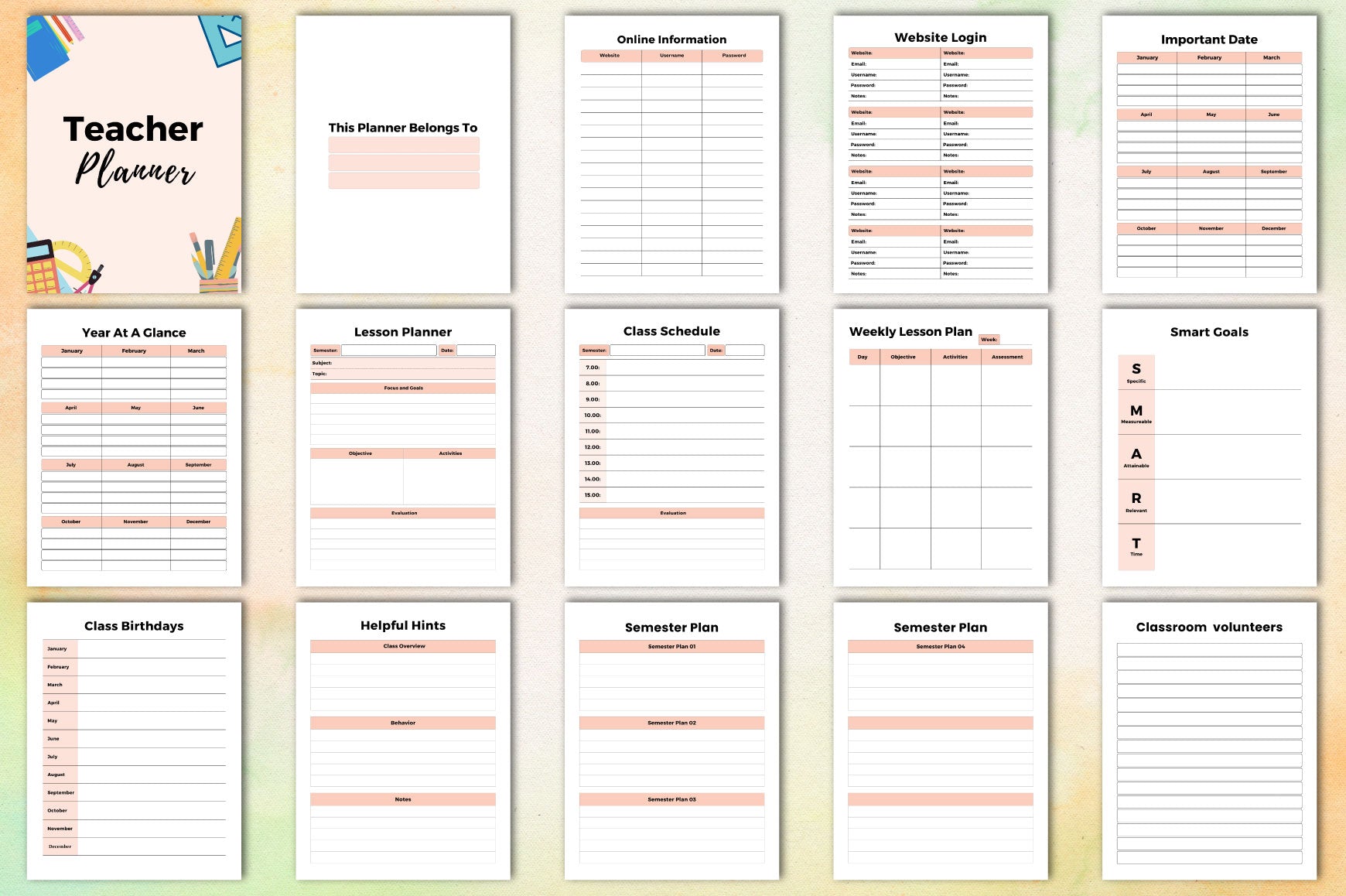 Teacher Planner