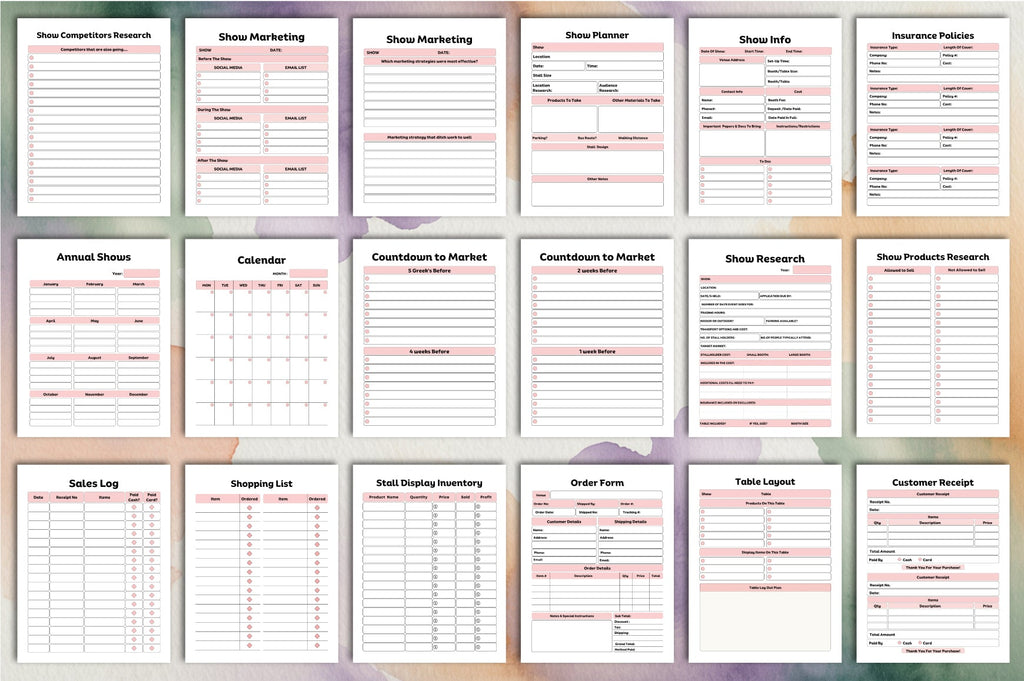 Craft Fair Planner Guide