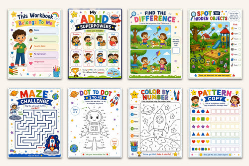 Adhd For Kids Workbook