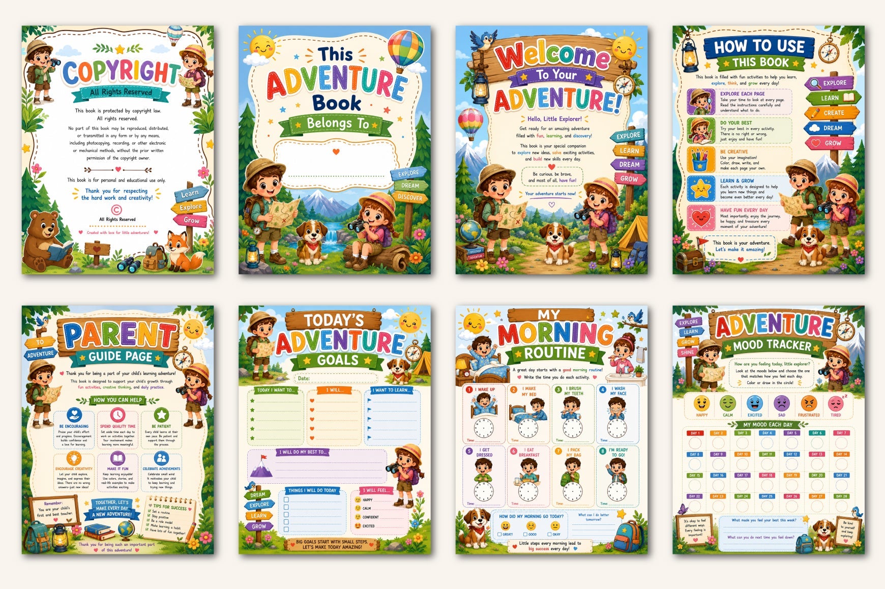 Kids Daily Adventure Book