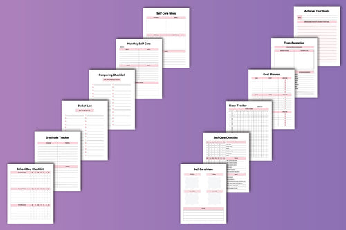 ADHD Self-Care Planner daily wellness and mood tracker printable