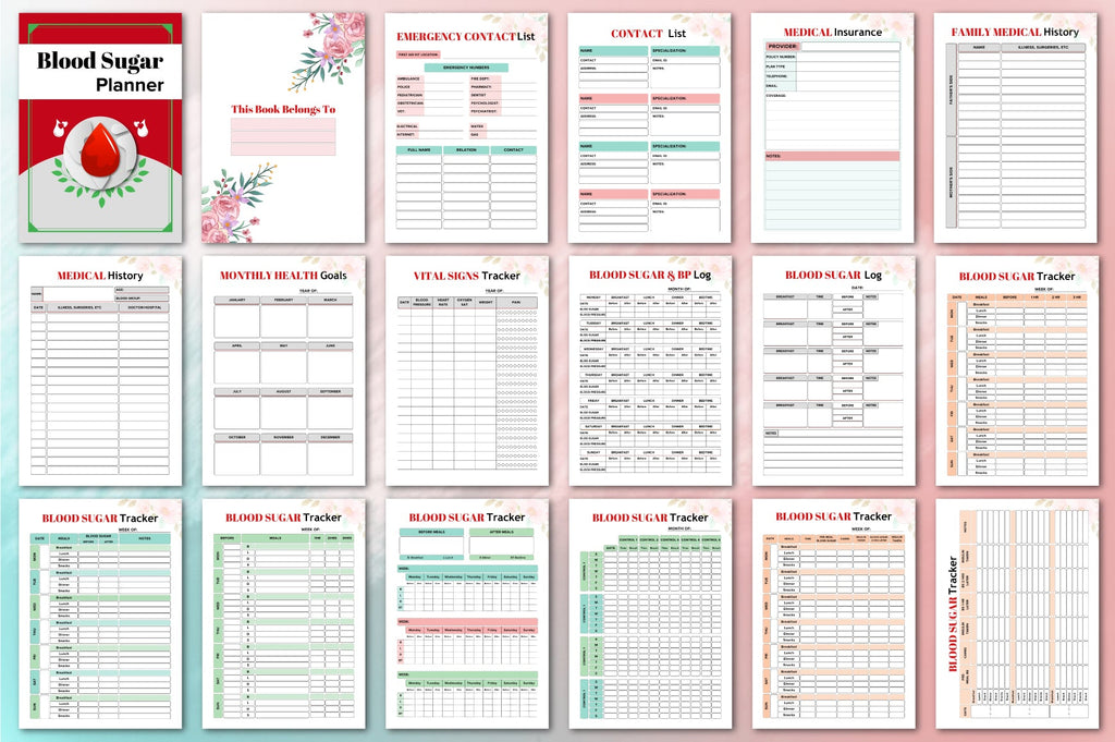Blood Sugar Planner