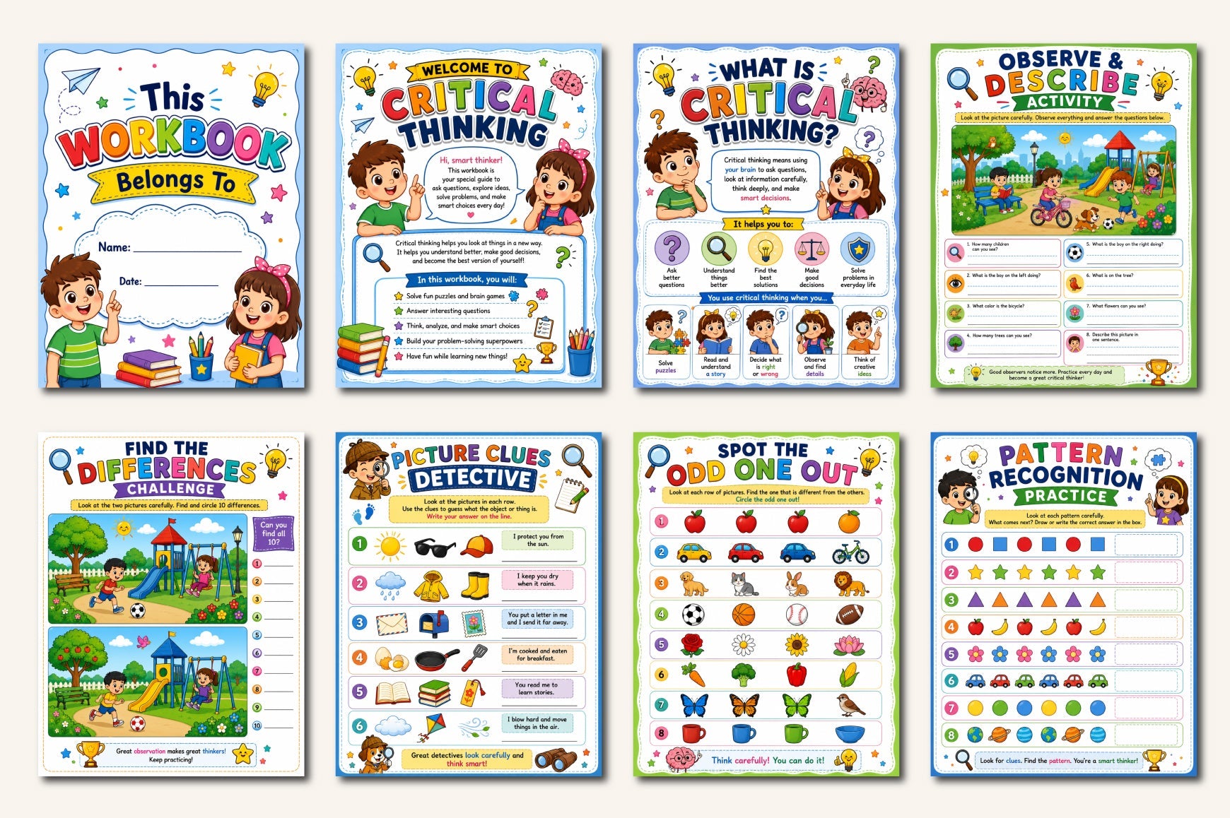Critical Thinking For Kids Workbook