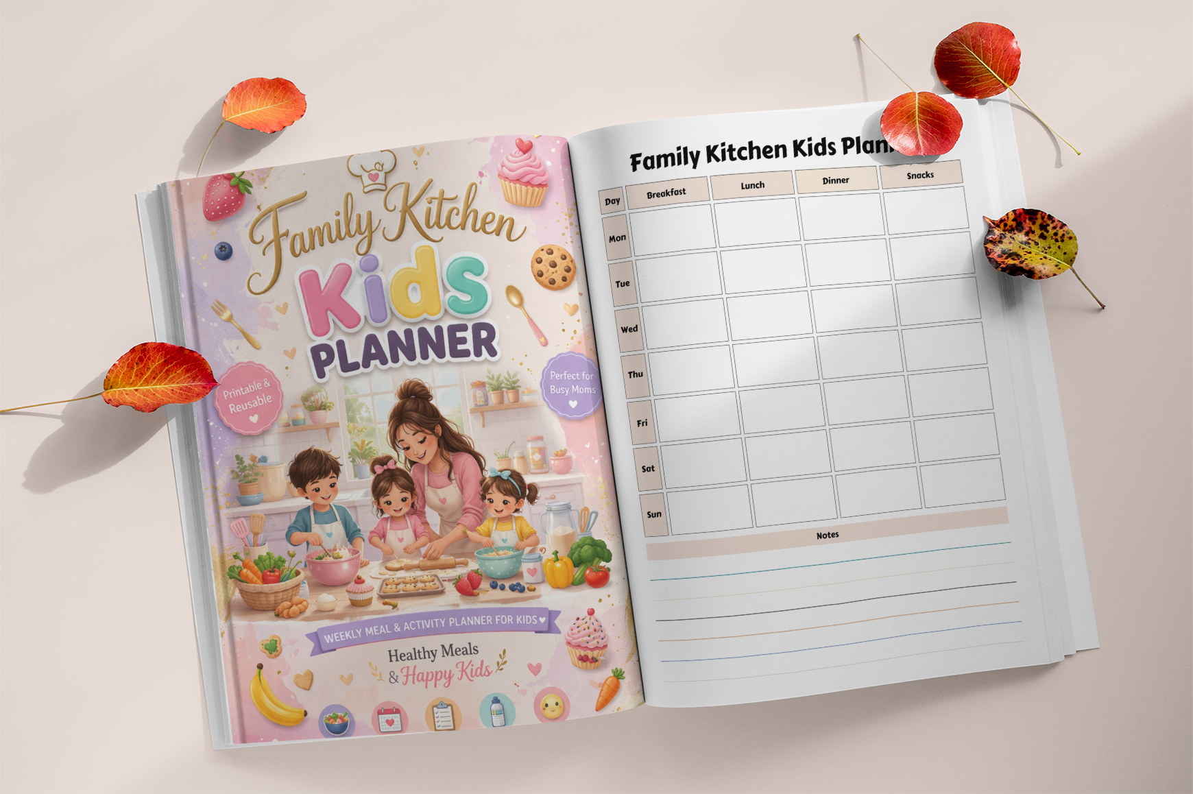 Family Kitchen Kids Planner