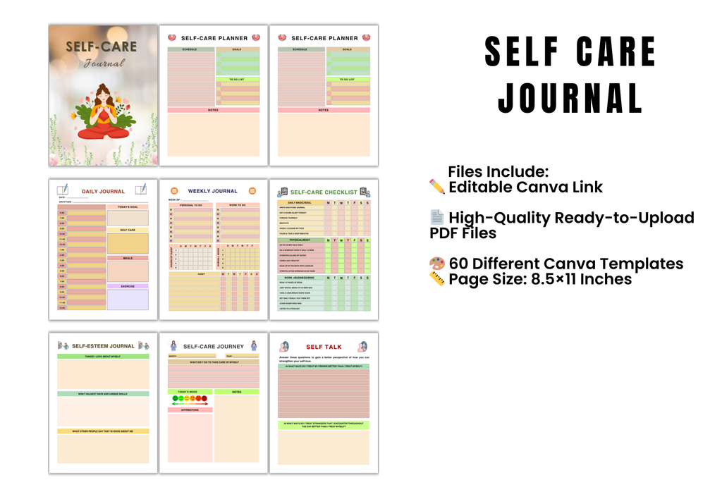 Self Care Journal for Personal Growth
