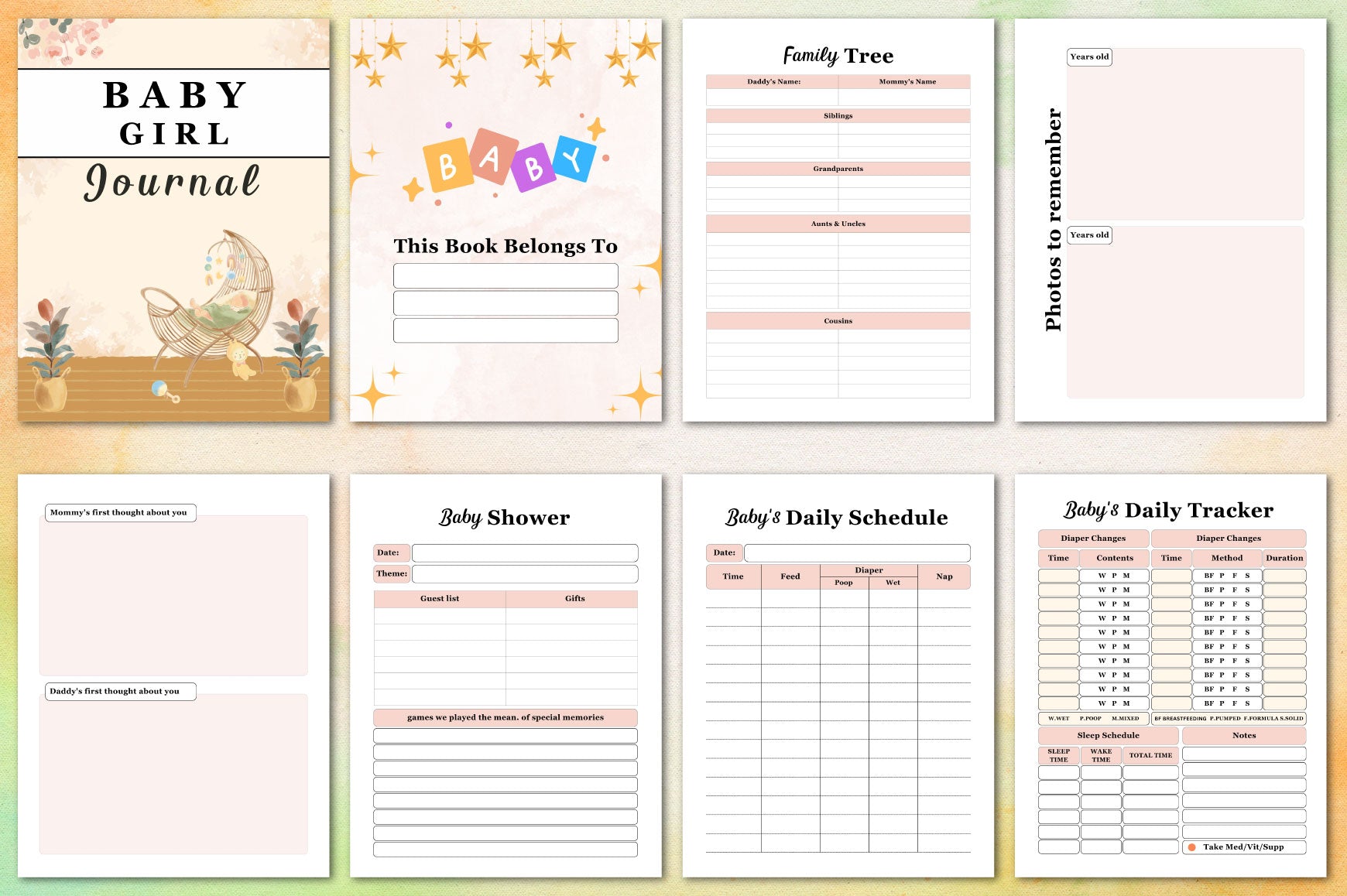 Baby Girl Journal