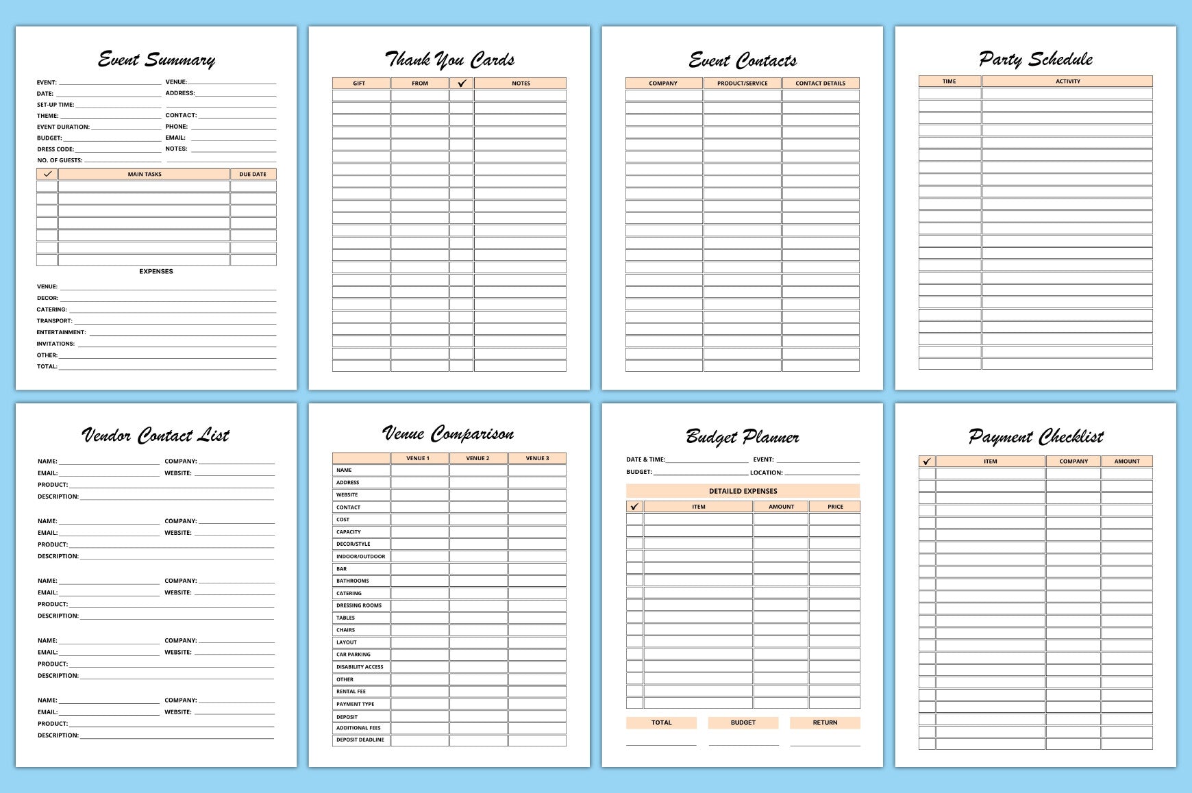 Baby Shower Planner