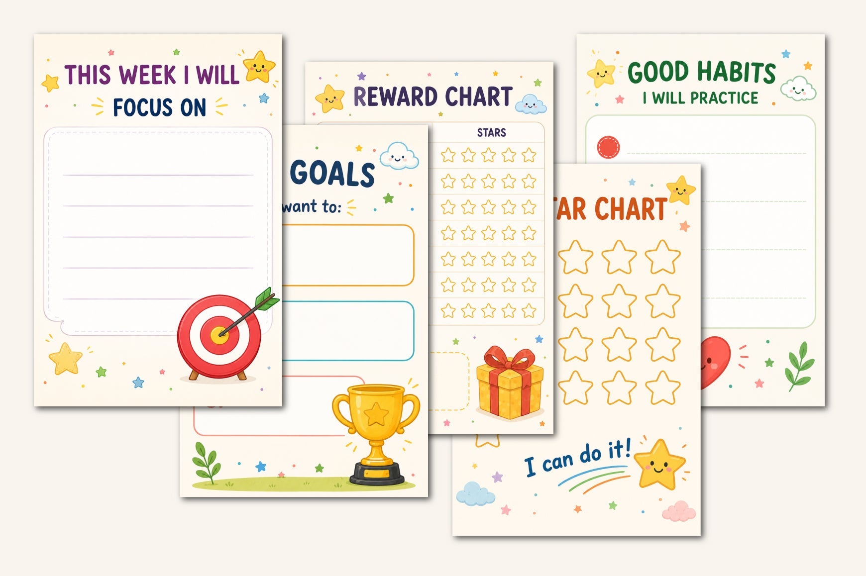 Kids Daily Routine Responsibility Chart