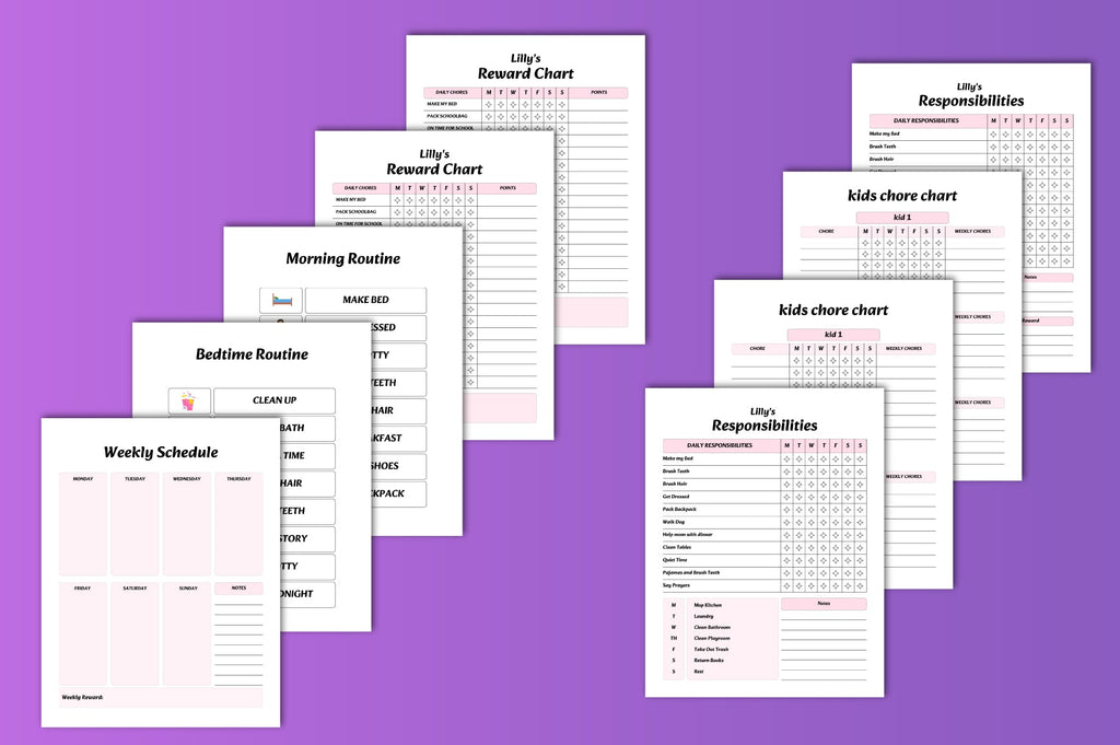 Chore Chart Planner for Kids