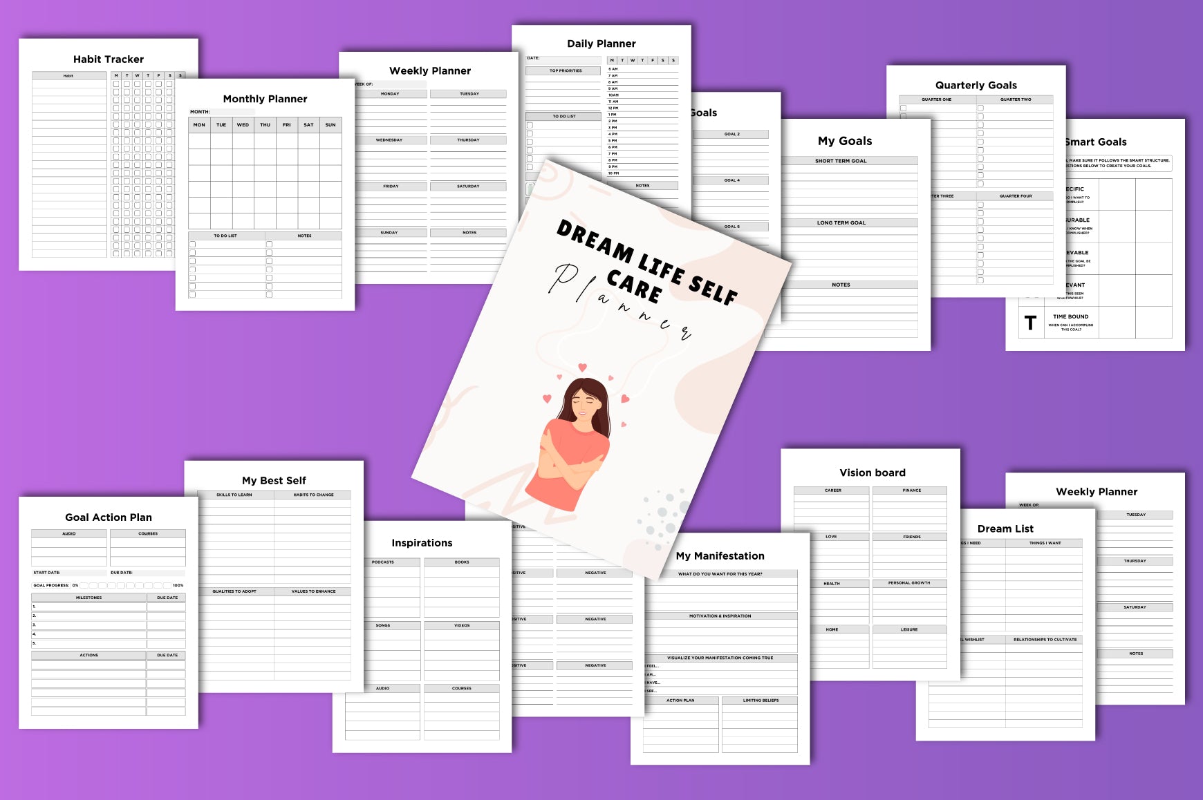 Dream Life Self Care Planner