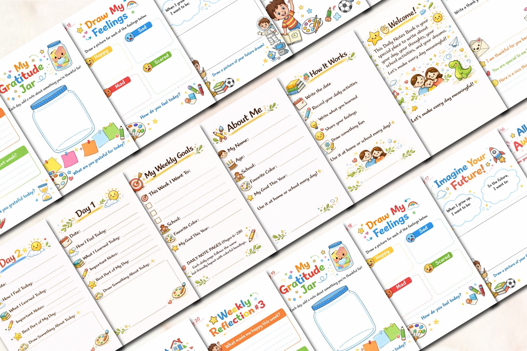 Daily Notes Kids Planner