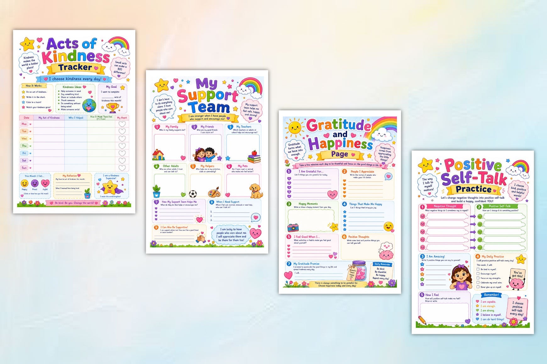 Kids Confidence And Self Worth Workbook