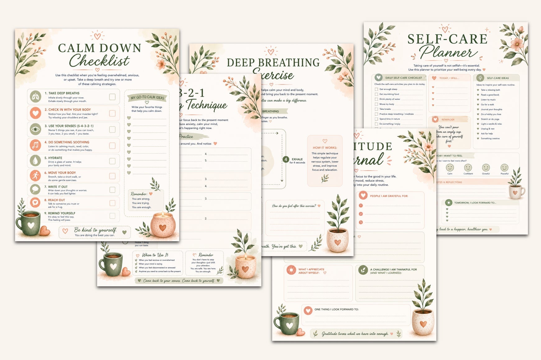 Anxiety Relief Activity Journal
