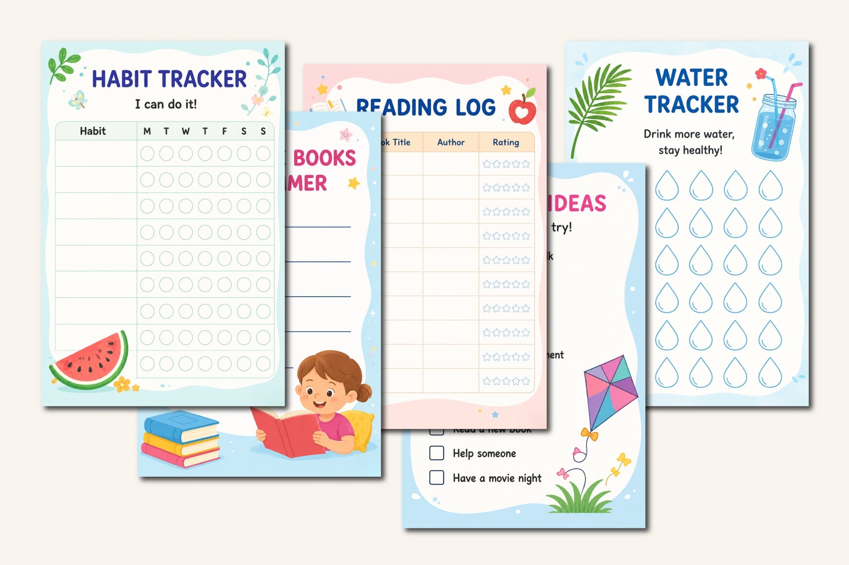 Summer Activity For Kids Planner