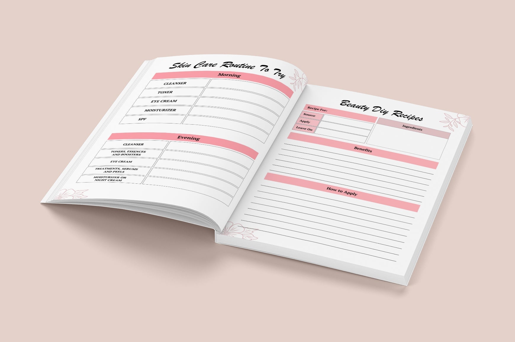 Daily Beauty Skincare Planner