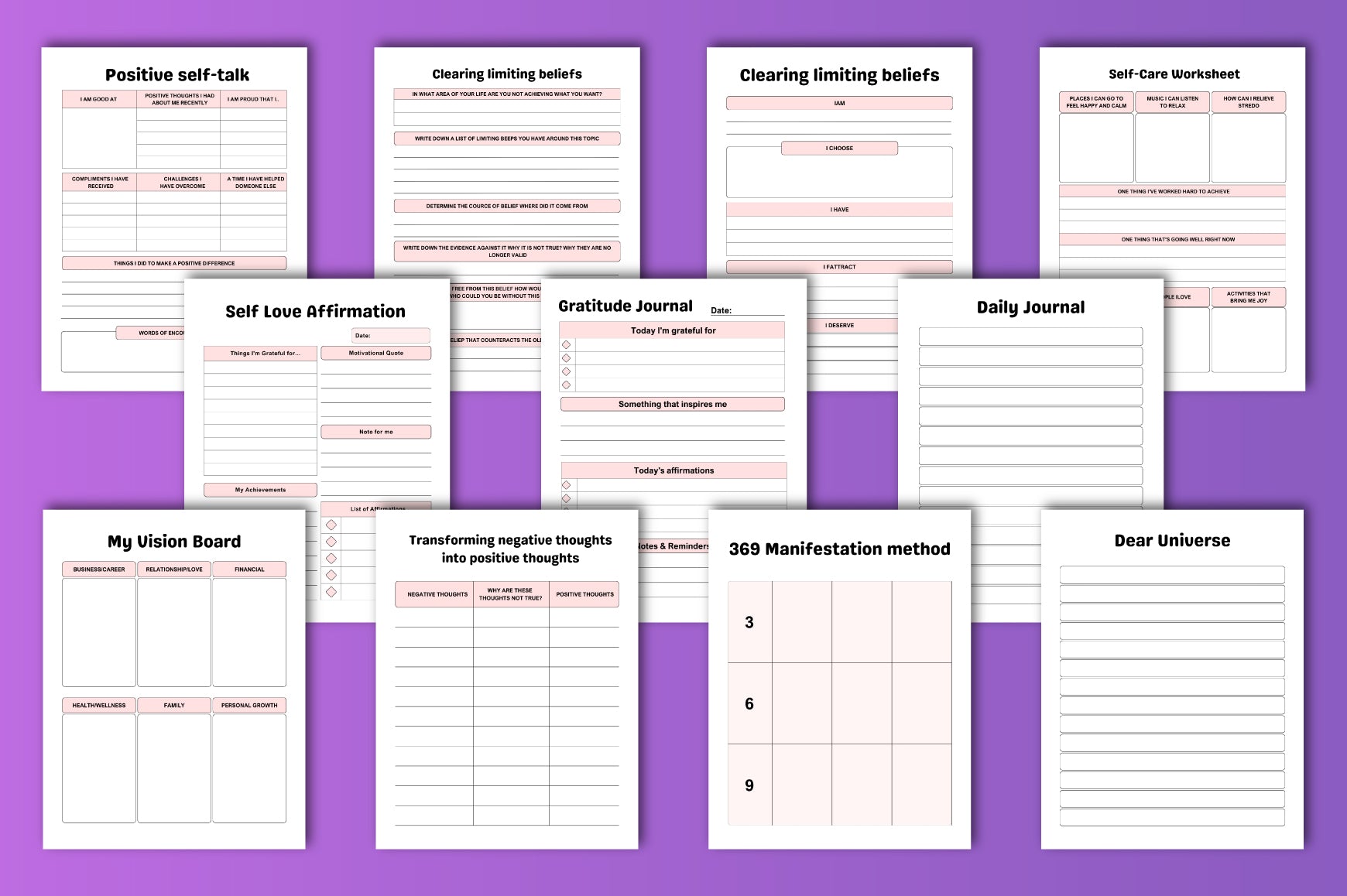 Manifestation Journal for Personal Growth
