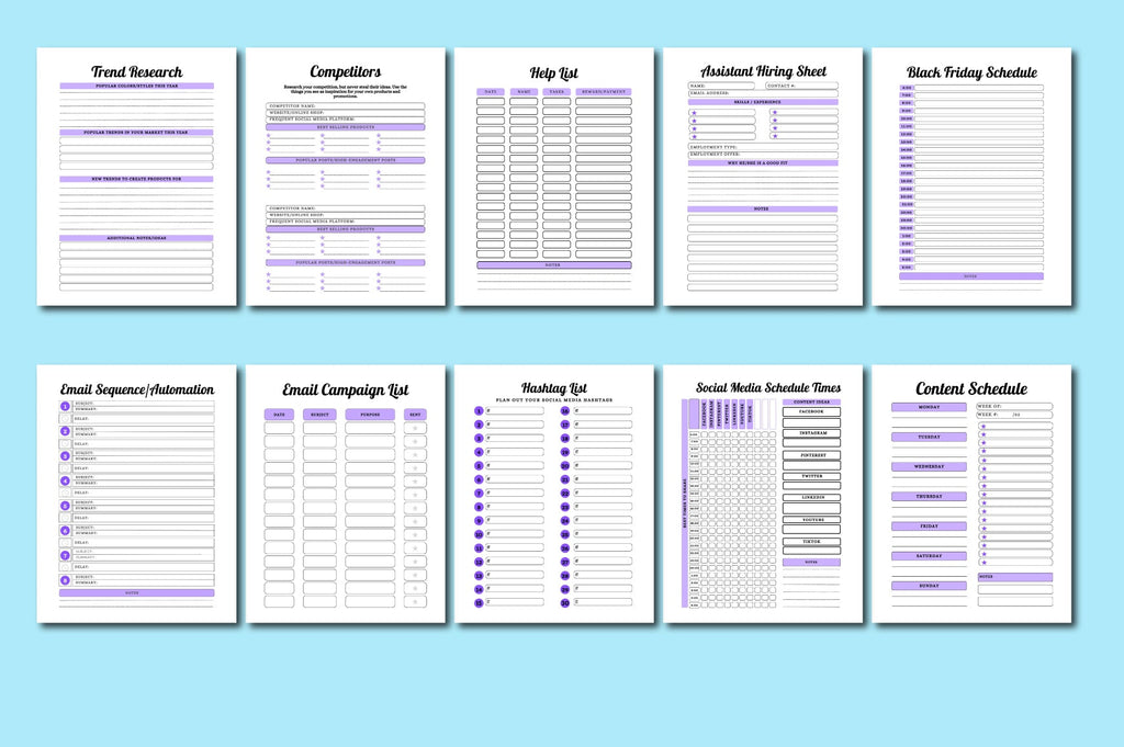 Black Friday Business Planner