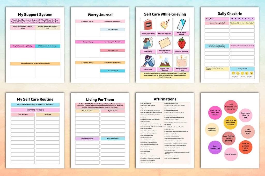 Grief Workbook for Healing and Support
