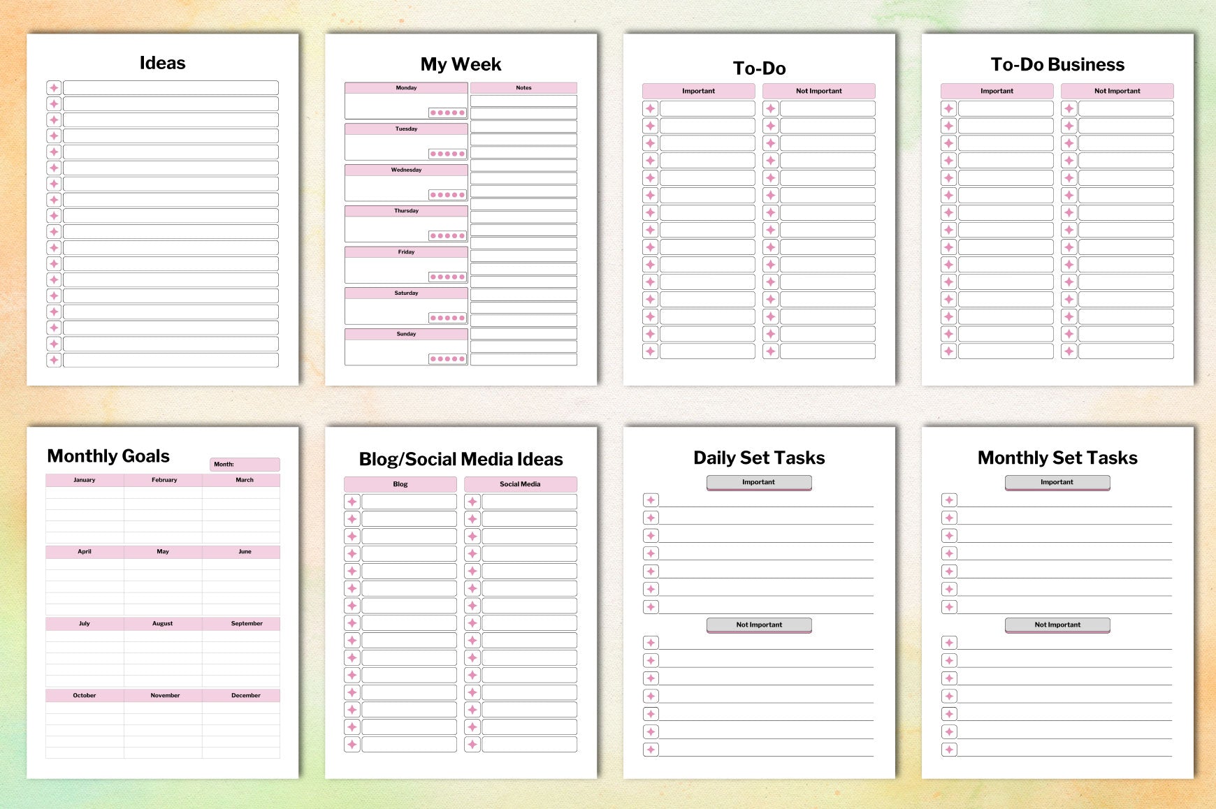 Side Hustle Planner