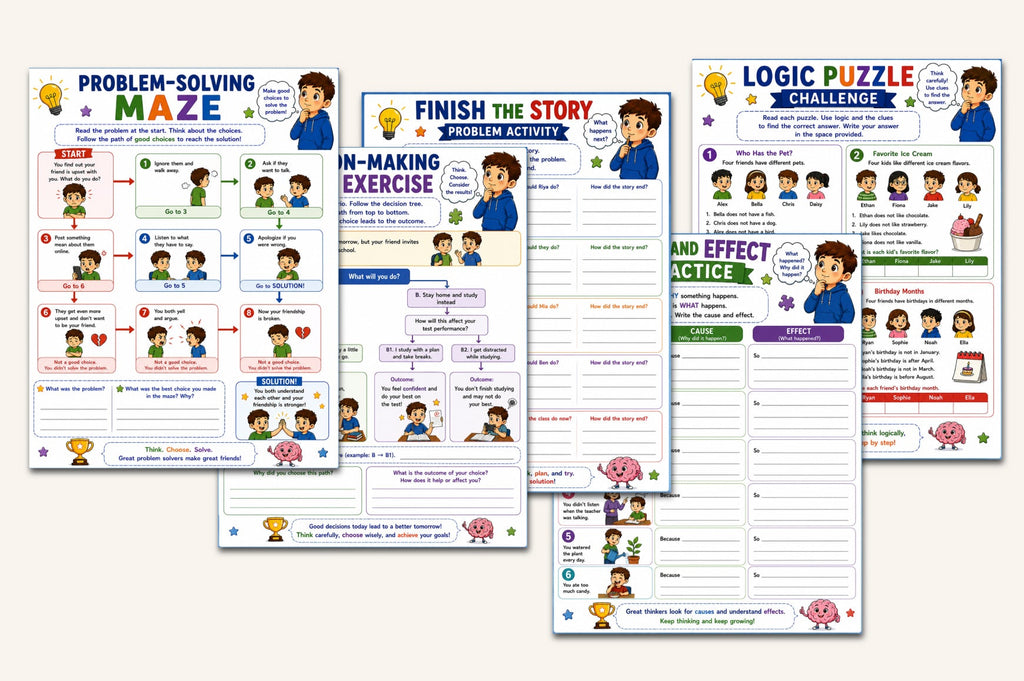Problem Solving For Kids Workbook