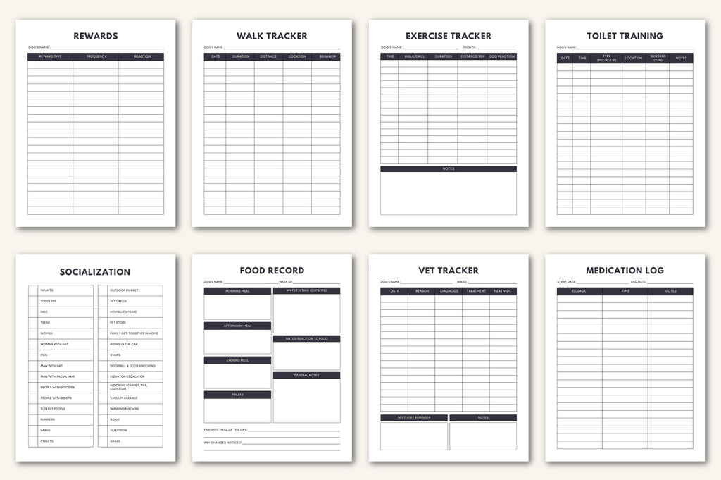 Dog Training Planner
