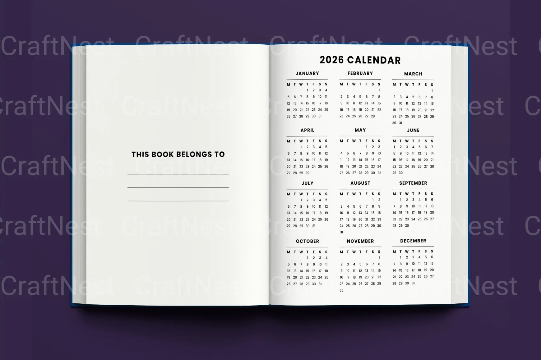 ADHD Printable Planner weekly household cleaning planner pages