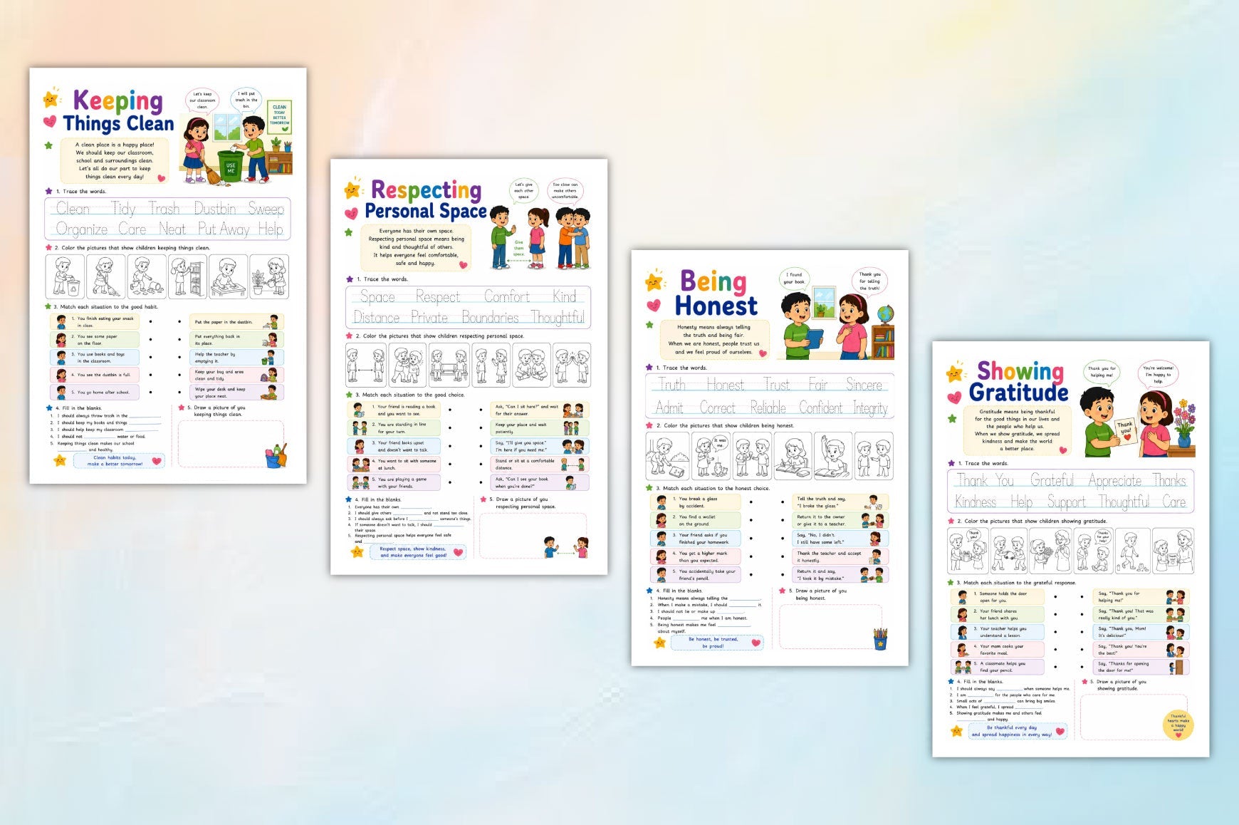Kind Manners Activity For Kids Book